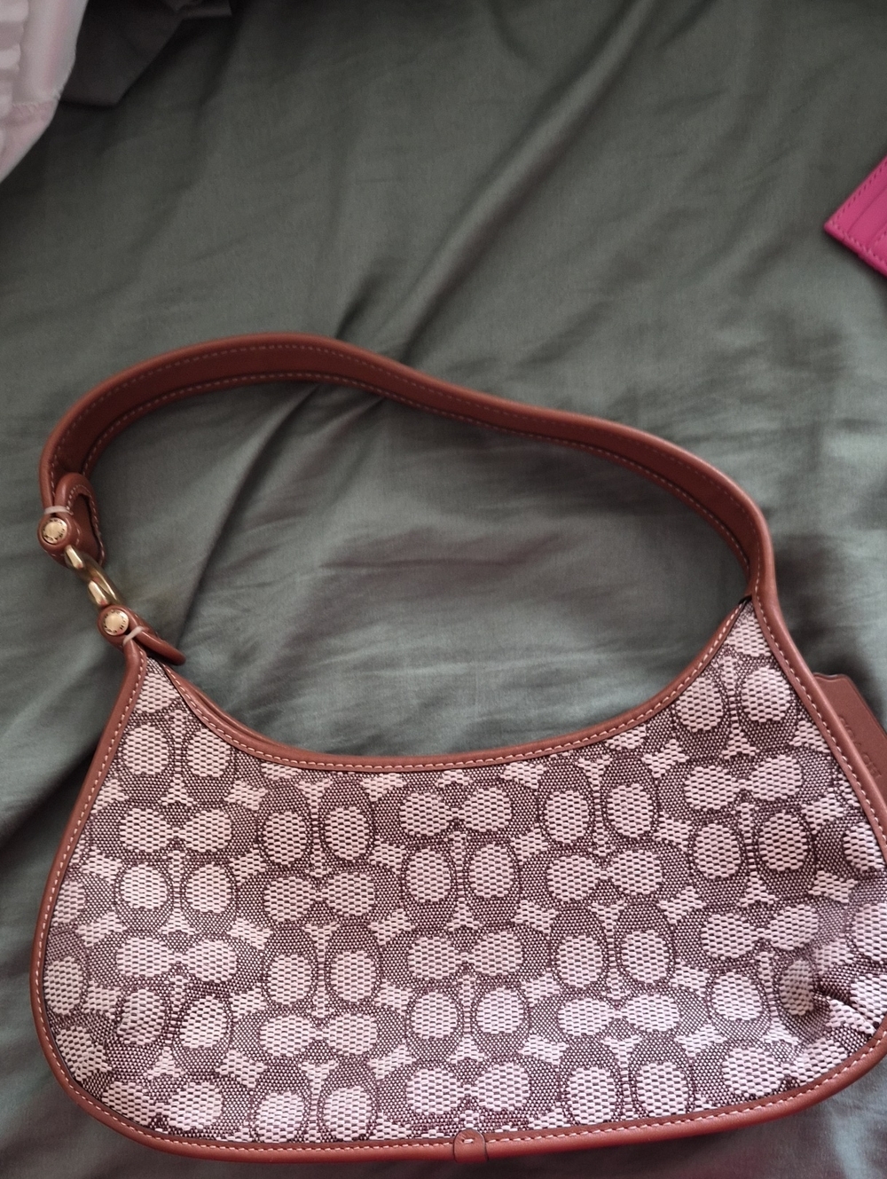 Coach Brown Patterned Women’s Shoulder Bag